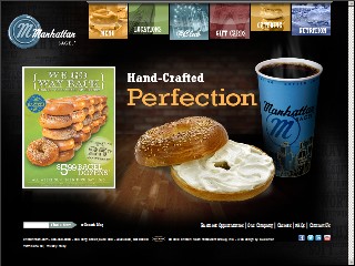 Web site https://www.manhattanbagel.com/, Manhattan Bagel