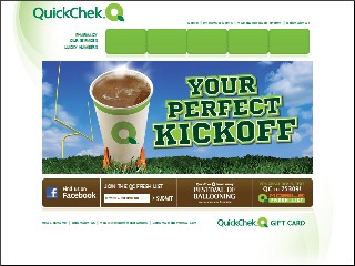 Web site www.quickchek.com, Quick Chek